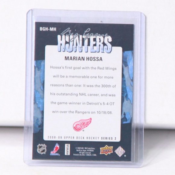 Marian Hossa Upper Deck Big Game Hunters Detroit Red Wings 2008/09 BGH-MH - Picture 2 of 2